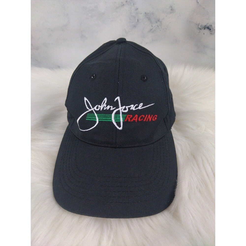 NHRA JOHN FORCE Racing Castrol Oil Black Baseball Hat Cap 100% Cotton Adjustable